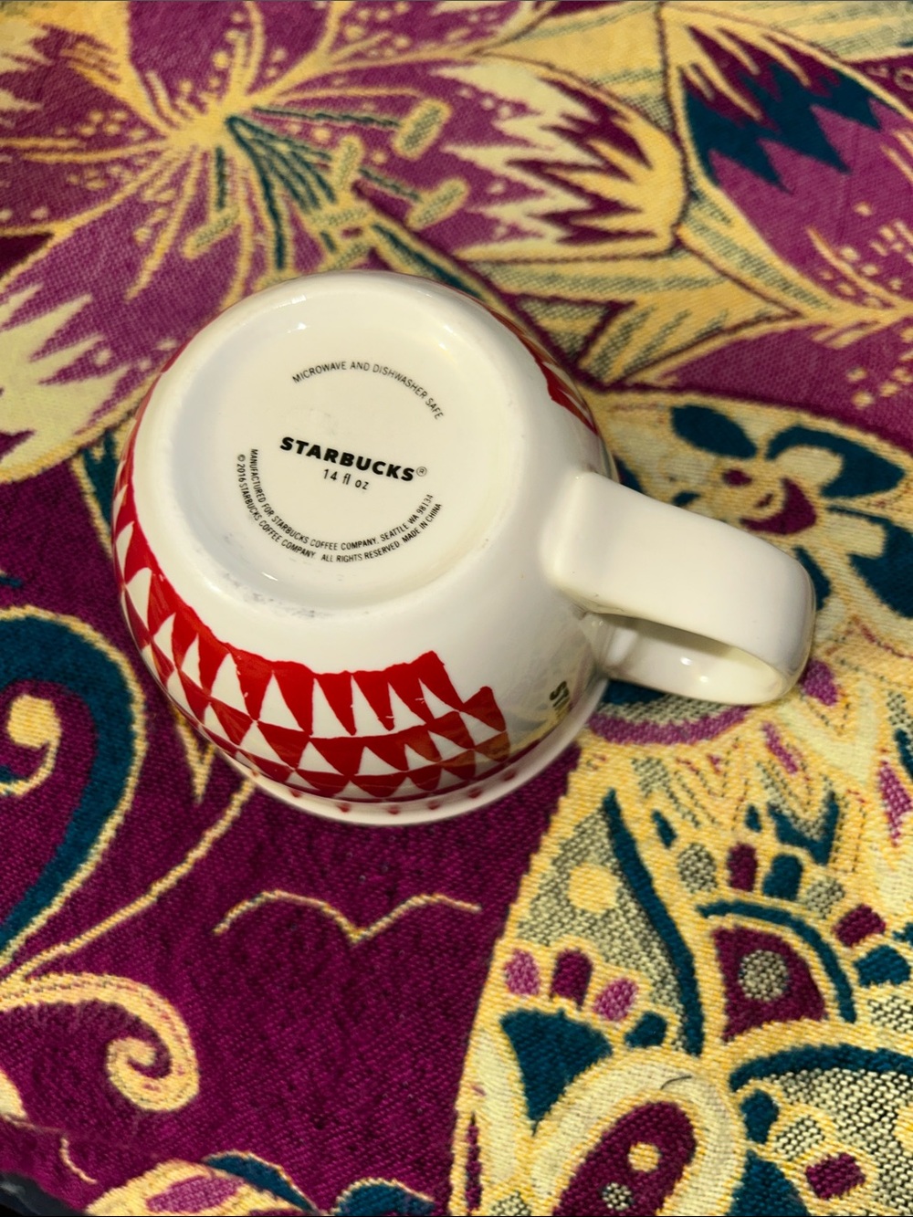 Starbucks collectible mug red/white preloved - Picture 5 of 7